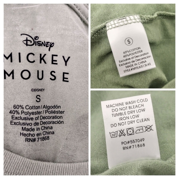 Fashion Nova Disney Green Short Sleeve T-Shirt Size Small - Picture 4 of 4